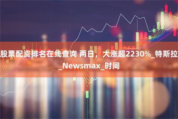 股票配资排名在线查询 两日，大涨超2230%_特斯拉_Newsmax_时间
