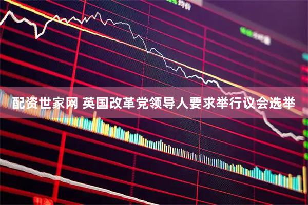 配资世家网 英国改革党领导人要求举行议会选举